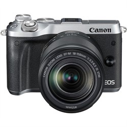 Canon EOS M6 SILVER with EF-M 18-150mm Lens Kit Mirrorless Digital Camera