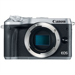 Canon EOS M6 Mirrorless Digital Camera (Silver, Body Only)