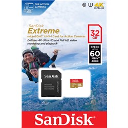 Sandisk 32GB Extreme Action Cam T-F Micro 100MB-s