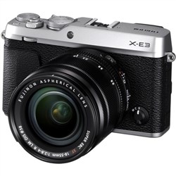 Fujifilm X-E3 Mirrorless Digital Camera with 18-55mm OIS Lens (Silver)