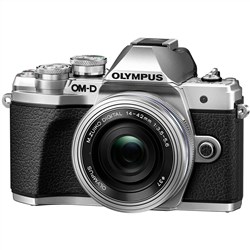 Olympus OM-D E-M10 III Camera SILVER with 14-42mm EZ Single Lens Kit