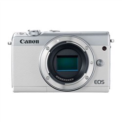  Canon EOS M100 Mirrorless Digital Camera (White, Body Only - Camera Kit Box)