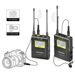 Saramonic UWMIC9 Wireless Microphone (RX9+TX9) 96-Channel Digital UHF Wireless Lavalier Mic System